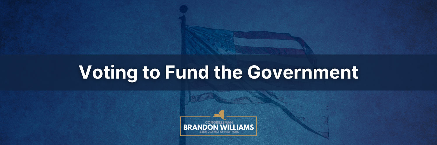 Rep. Williams votes to fund the government