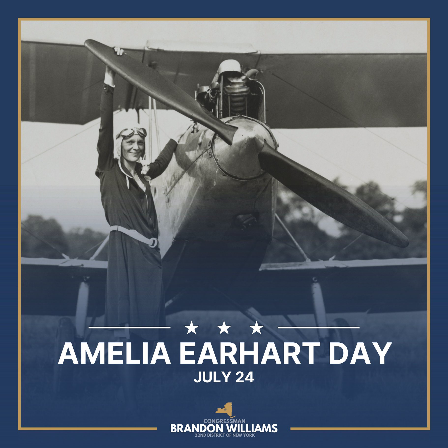 Rep. Williams honors Amelia Earhart