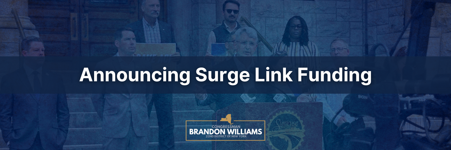 Rep. Williams and Mayor Walsh announce $3 million in Syracuse Surge Link funding