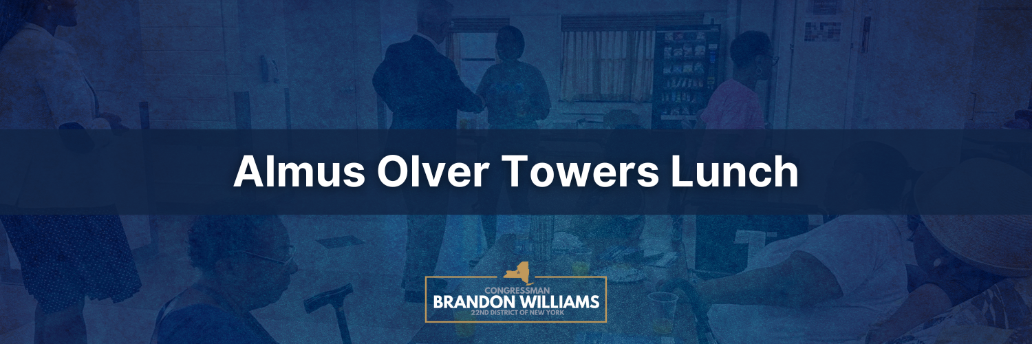 Rep. Williams meets with residents at Almus Olver Towers in Syracuse