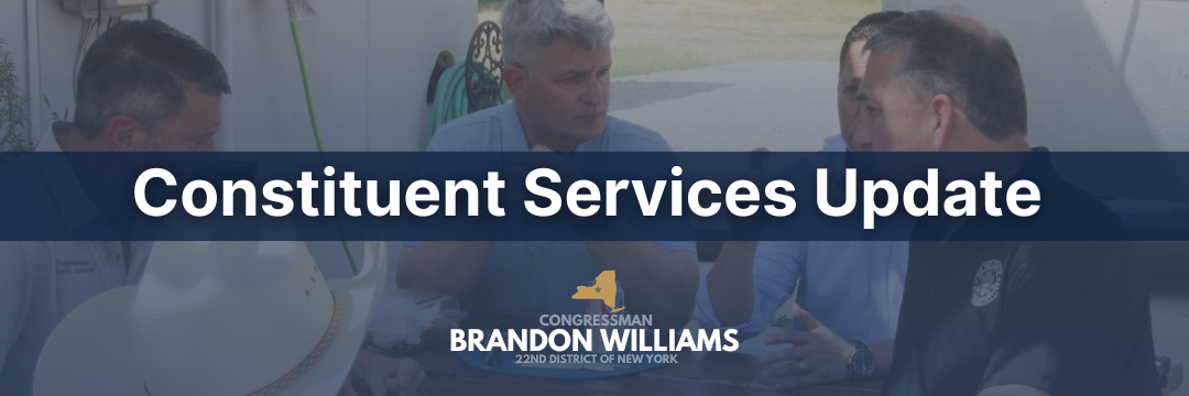 Constituent Services Update