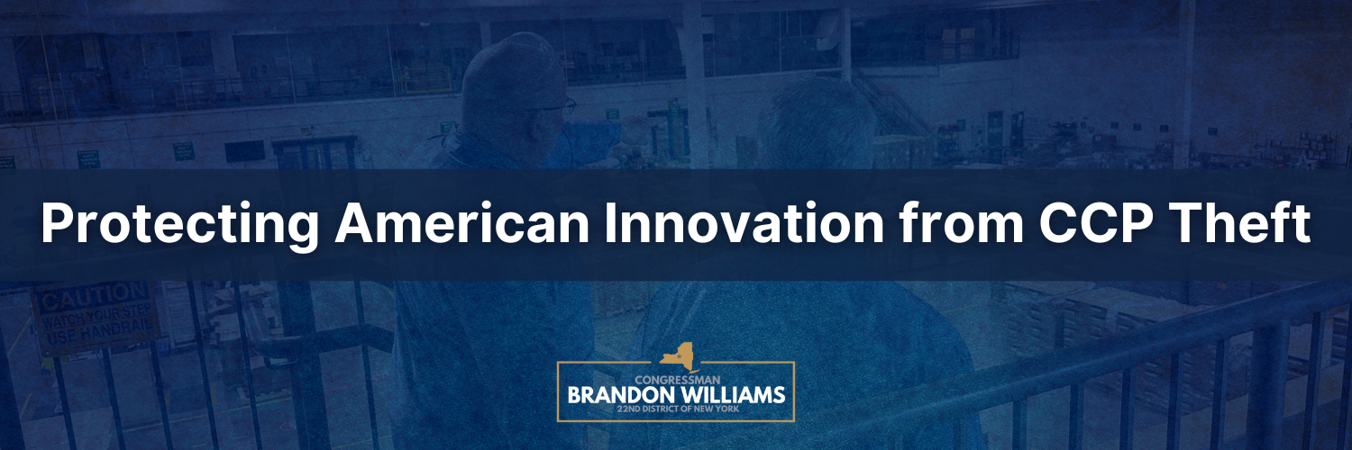 Rep. Williams votes to protect American innovation from CCP theft