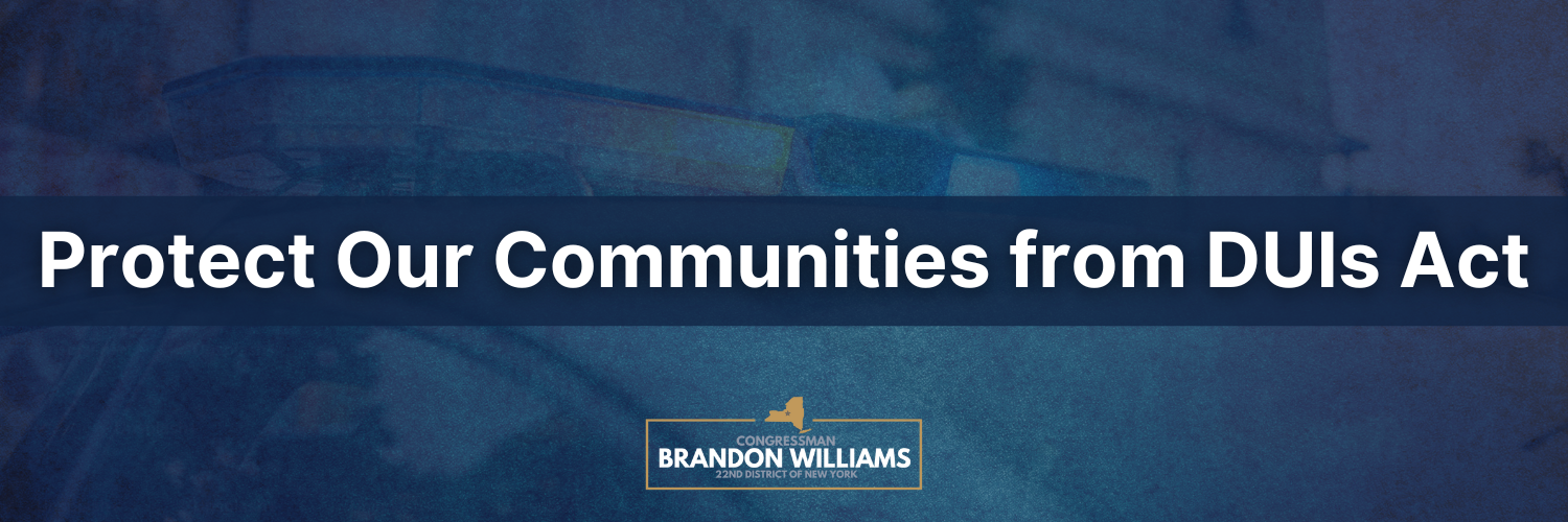 Rep. Williams votes in favor of the Protect Our Communities from DUIs Act