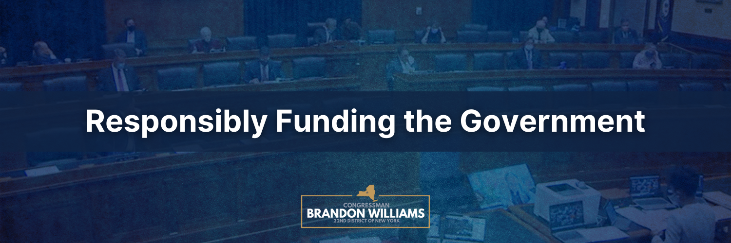 Rep. Williams on Government Funding