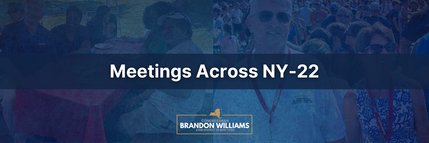 Rep. Williams' meetings with constituents across NY-22