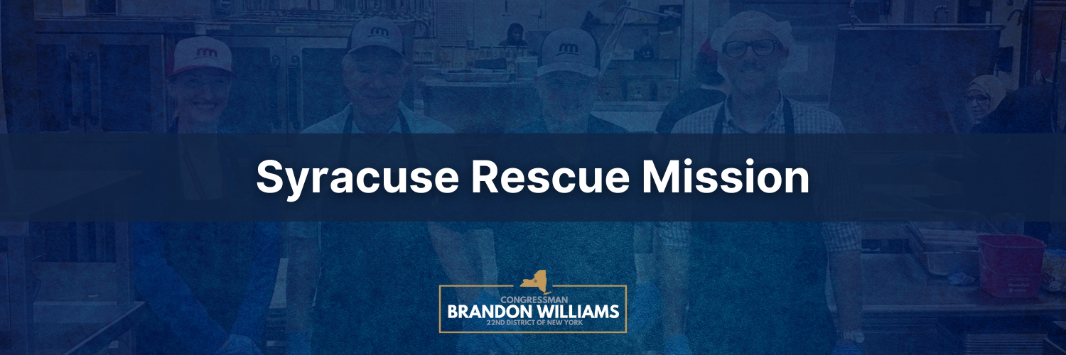 Rep. Williams meets with Syracuse Rescue Mission CEO