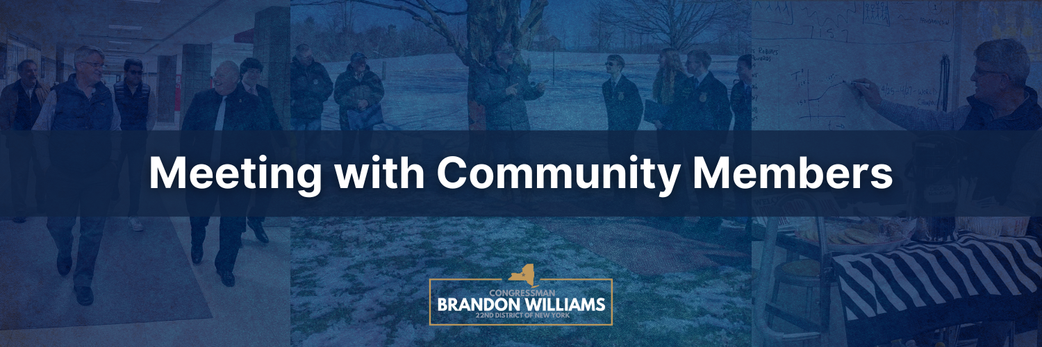 Rep. Williams meets with community members in NY-22