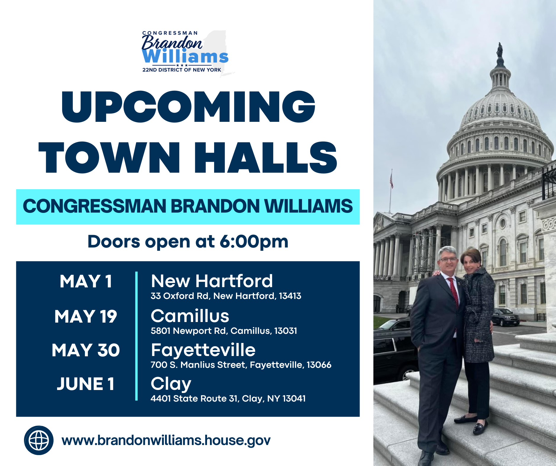 Town Halls April 28th