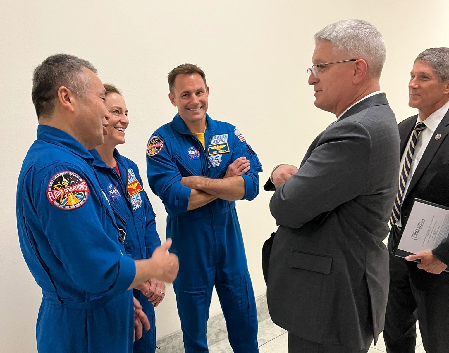 Rep. Williams meets with Astronauts from Crew-5