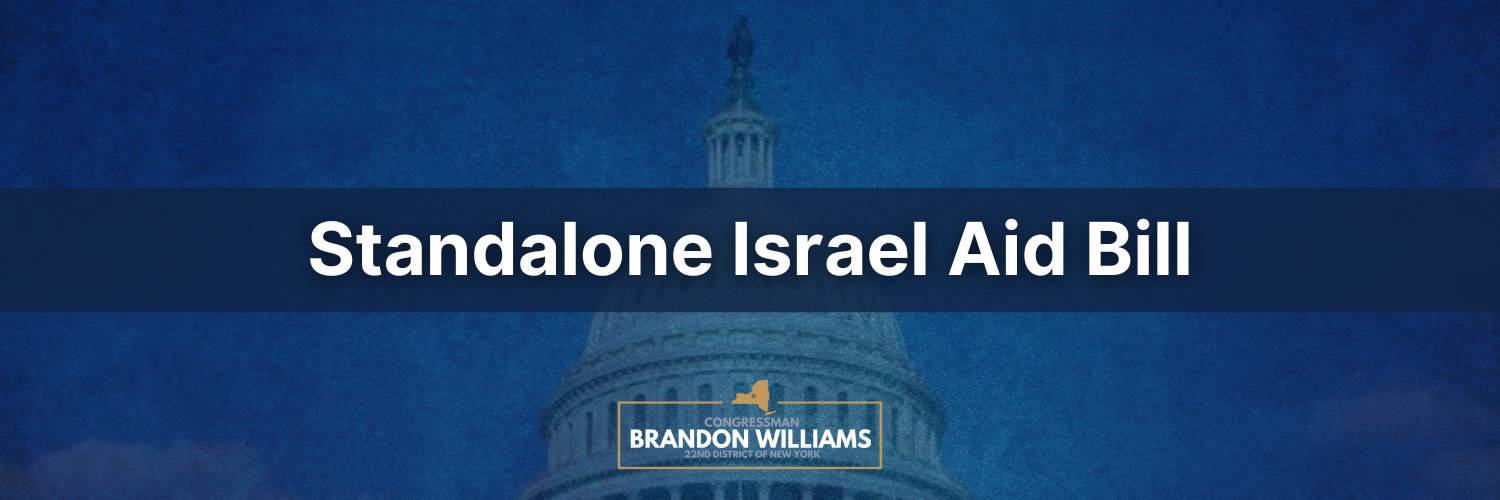 Rep. Williams comments on House Dems' opposition to a standalone Israel aid bill