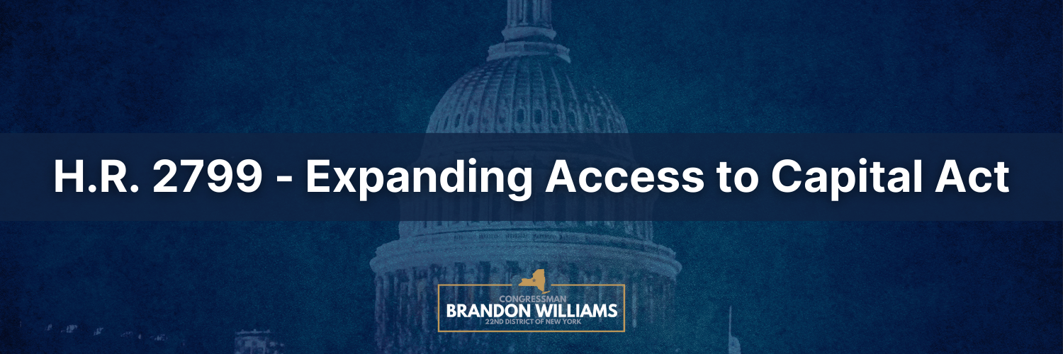 H.R. 2799 - Expanding Access to Capital Act