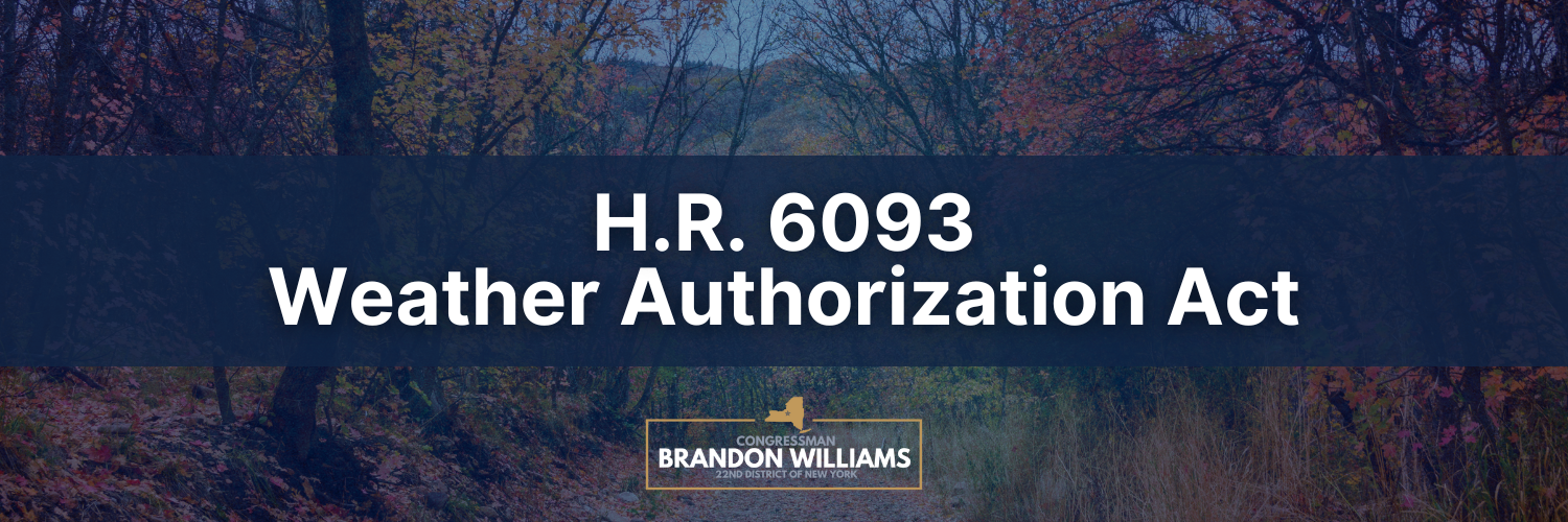 Rep. Williams on Weather Reauthorization Act