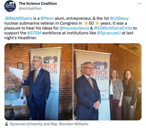 Science Coalition Tweet