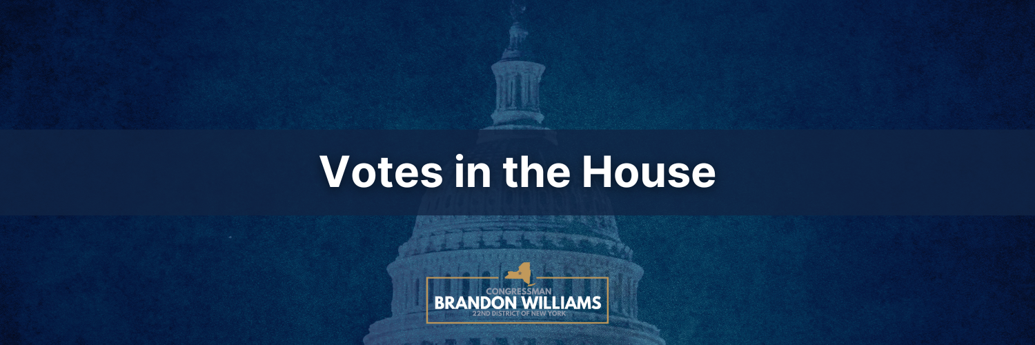 Rep. Williams votes in favor of Appropriations Bill