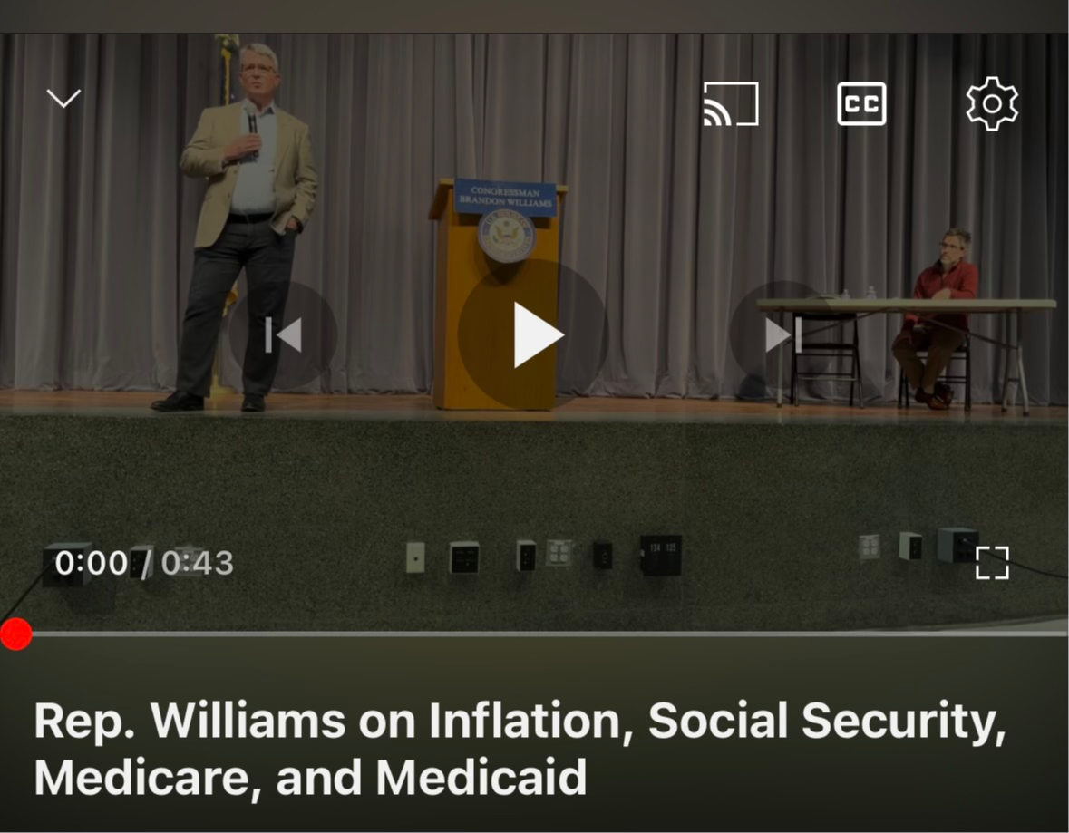 ep. Williams on Inflation, Social Security, Medicare, and Medicaid