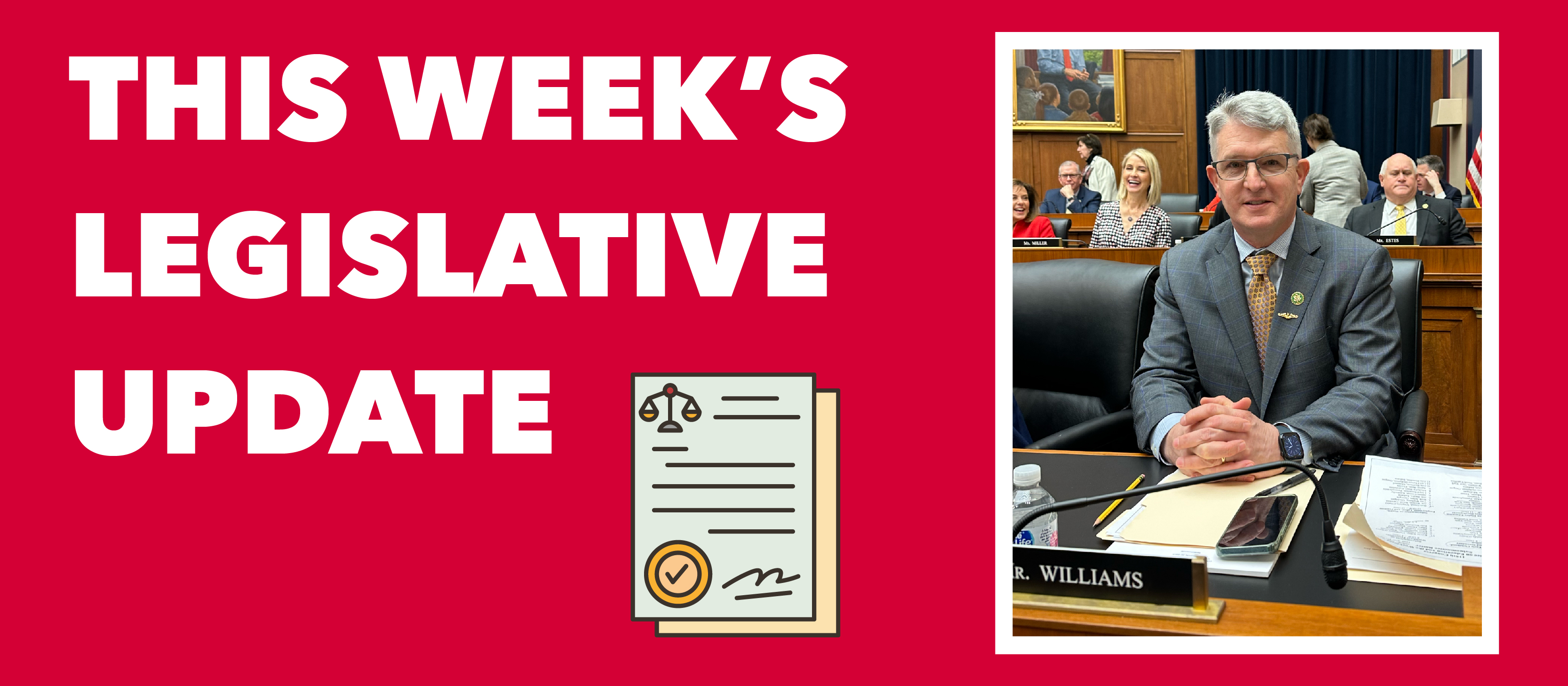 this week's legislative update