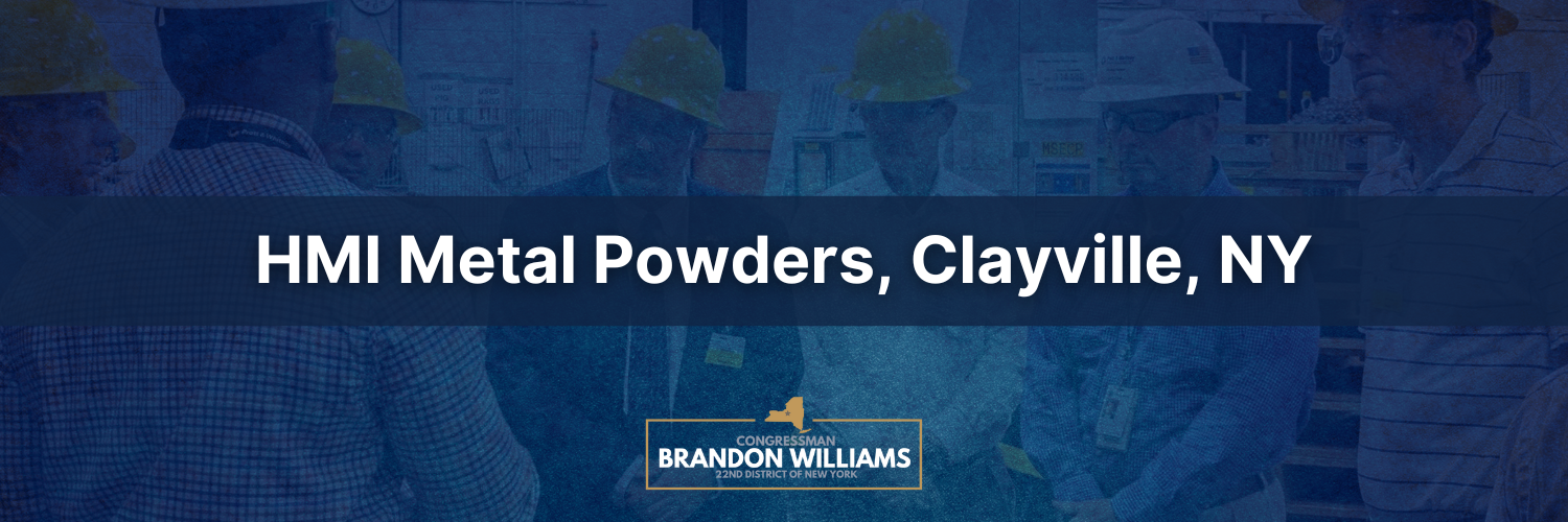 Rep. Williams visits HMI Metal Powders in Clayville