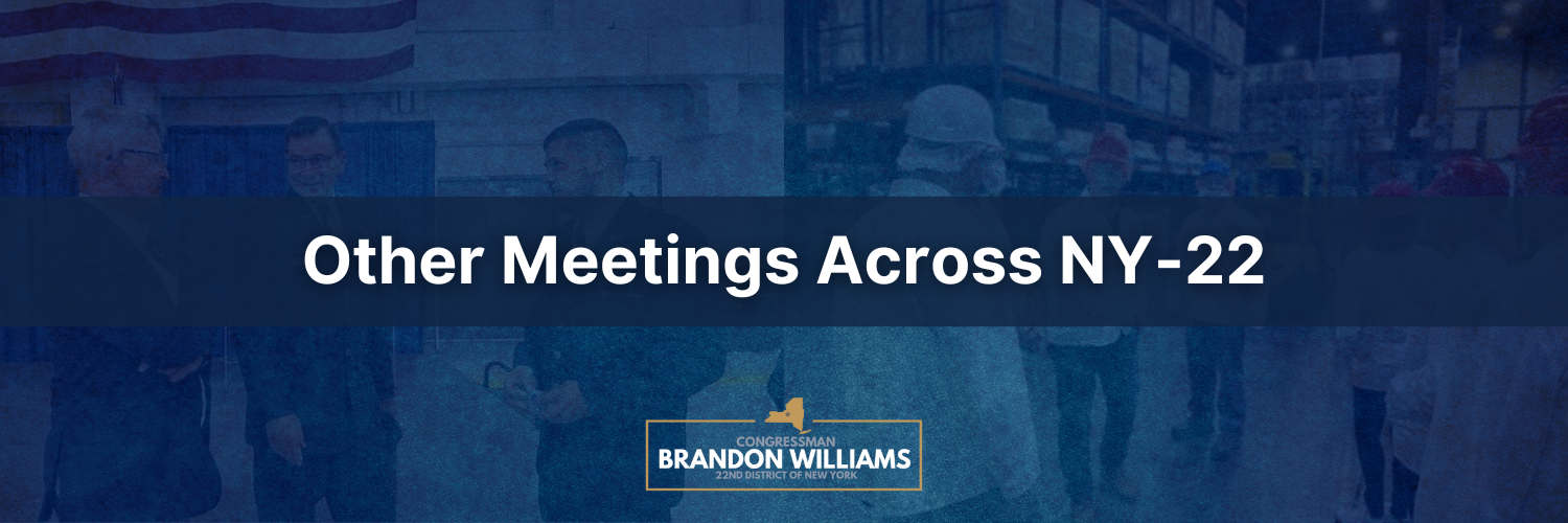 Other Meetings Across NY-22