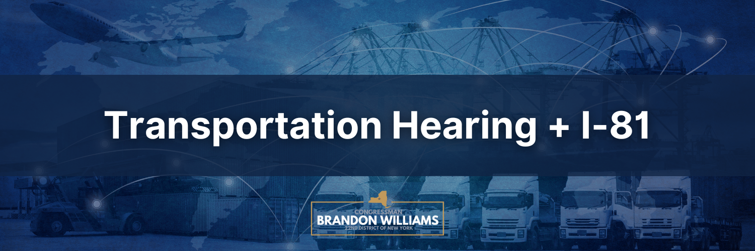 Rep. Williams discusses I-81 at T&I Hearing